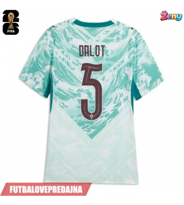 Lacne Ženy Futbalové dres Portugalsko Diogo Dalot #5 MS 2026 Krátky Rukáv - Preč